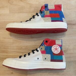 Converse Chinese New Year Chuck 70 Hi -Egret/Chile Red Patchwork Men’s US 11